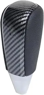 Vuzmode Car Gear Shift Knob, for Toyota, for Land Cruiser, 200 FJ20 2008-2017 Automatic Gear Knob Car Styling Car Gear Shift Boot(Black Carbon Fiber)
