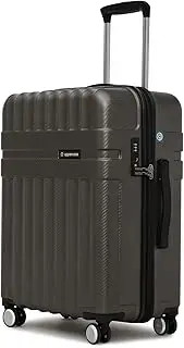 [uppercase] Spector, Hardsided Anti-Scratch 8 Wheel Luggage, Detachable Laundry Compartment, TSA Lock & Anti-Theft Zippers, Suitcase for Unisex, 2000 Days Warranty, Black, M, Luggage