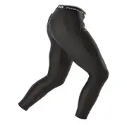 SPORT COMPRESSION ¾ TIGHT WITH HIP & TAILBONE PADS BLACK LARGE