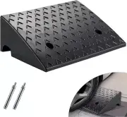 2x Driveway Ramp 6'' Curb Rubber Heavy Duty Threshold Ramp 8818 lbs Load w/Bolts