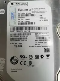 在飛比找Yahoo!奇摩拍賣優惠-全館免運 IBM 81Y9807 81Y9806 1T 7.