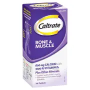Caltrate Bone & Muscle Supplement with Calcium and Vitamin D - 100 Tablets