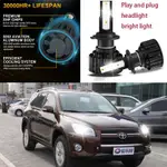 適用於豐田 RAV4 2001 - 2005 (Z3 LED 頭燈) MU PIAR 2PC 燈 6000K 白光頭燈