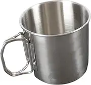 ibasenice Camping Stainless Steel Cup Collapsible Outdoor Mug for Hiking Camping Portable Foldable Water Cup Lightweight Easy to Clean for Travel Picnics