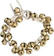 Frediuo 25 Dancing Bells India Dance Accessories, Classical Handmade Bells Tied with Cotton Cord, Bells Musical Dancing Instrument, 15mm