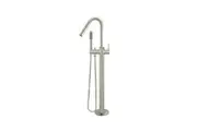 Meir Bath Spout and Hand Shower Round Freestanding Brushed Nickel MB09-PVDBN