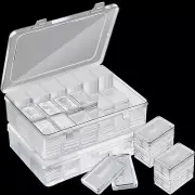 50 Pcs Silver Bar Case Holder Clear 1Oz Storage Acrylic Bullion Holders and Plas
