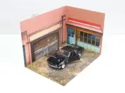 Store and garage scene Scale 1/24 Diorama kit Car models display 1:24 Miniature