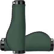 Cycle Handle Grips - Mountain Bike Handle Bar Grip | Pu Leather Ergonomic Scooter Grips, Absorbing, Sweat-Resistant, Cycling Accessories for Beach Cruiser Kids Tricycle Electric Scooter