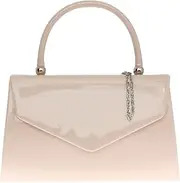 [Girly HandBags] Patent Clutch Bag Handbag Small Hard Case Ladies