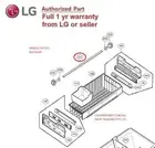 LG Genuine MAK62707101 Fridge Freezer Drawer Slide Shaft Bar
