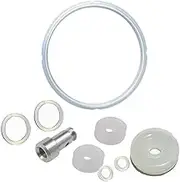 T&B 5 or 6 Quart Pressure Cooker Silicone Sealing Ring Rubber Gasket Set Universal Replacement Floater and Sealer For Power Pressure Cookers Set of 9