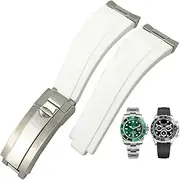 [KLVN] Steel head grain rubber watch band suitable for Rolex submariner strap SUB GMT ditongna watchband 20mm