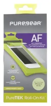PUREGEAR PURETEK ROLL-ON SCREEN PROTECTOR KIT FOR APPLE iPHONE 5 5s 5c SE (2016)