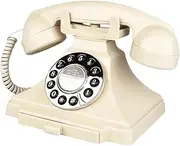 Vintage Telephone Voice Recorder for Cherished Moments, White, as described