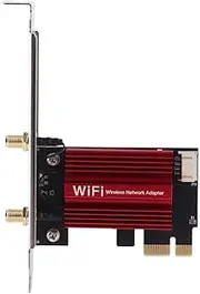 PCIE WiFi Card, Internal Computer Networking Cards Dual Band BT4.0 PCIE Wireless Network Card with 2 10dBi Gain 7260AC Pro 1200Mbps 2.4G 5G for Windows 7 8 10 11