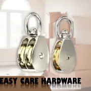 Heavy Duty Pulley Block Snatch Rope Wire Pully Single Double Wheel 12 19 32 48mm