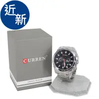 在飛比找Yahoo!奇摩拍賣優惠-近新 CURREN 運動豪華石英三眼錶 M8350 0202