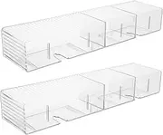 PRETYZOOM Space-saving Wall-mounted Makeup Storage 3 Compartments Acrylic Bathroom Organizer Box