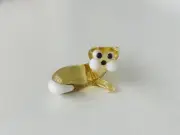 CAT~Mini Collectible Hand Blown Art Glass Figurine~Handmade Tiny Cute Animal
