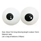 100pcs/bag Eye Shape Balloon Not Easy to Burst Decoration Multi-functional