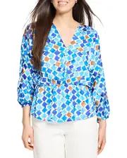 Nic+Zoe Sea Glass Sofia Top