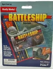 BASIC FUN battleship KEY CHAIN NEW FACTORY SEALED