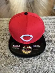 Cincinnati Reds Hat New Era 59Fifty Fitted 2013 Post Season Sz 7 1/2 Excellent