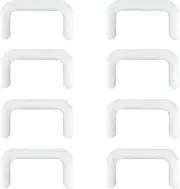 [SREFGAS] Clear Piercing Retainer 1.2 mm(16 g) for Men Women Invisible U-Shaped Septum Retainers Flexible Nose Ring Acrylic Nostril Bar Kit Hide Studs Set Piercings Jewellery for Surgery Work 8 pcs Pack