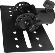 Rotatable Metal Mount Adapter - Speaker Tripod Stand, DJ Speaker Pole, Black Metal Support | 35mm Metal Mount for Stage Performances, Speaker Stand Adapter for Special Events