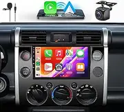4G+64G Car Radio for Toyota FJ Cruiser 2006-2023, Rimoody Android 13 Car Stereo Wireless Carplay Andorid auto Mirror Link GPS Navigation WiFi 9'' Touchscreen Bluetooth FM/RDS EQ-32 SWC Backup Camera