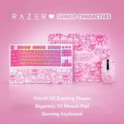 Razer x Sanrio Hello Kitty Orochi V2 Gaming Mouse&Mechanical Keyboard+Mouse Pad