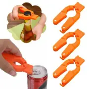 Plastic Bottle Cap Opener,3 Pack Water Bottle Opener,Orange Soda Opener Can New~