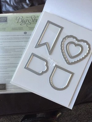 Sizzix "Big Shot FRAMELITS HEARTS A FLUTTER" NEW Stampin'UP! NIP set/5 dies