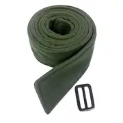 Faux Wool Belt Wear-resistant Decorate Accessory Stylish Artificial Overcoat Waist for School army green One Size