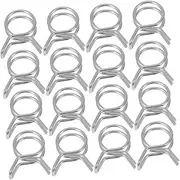50PCS Stainless Steel Hose Clamps Inner Diameter Durable Line Tube Spring Clips Reliable Performance for Secure Connection and Leak Prevention