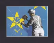 8X10 Matted Print Graffiti Art Picture, Banksy: Workman