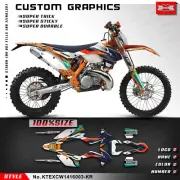 Motocross Full Waterproof Custom Decal Graphics Kit for EXC XCW 2014 2015 2016