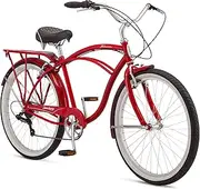 [Schwinn] Sanctuary 7 Cruiser Bike, Featuring Retro-Styled 16-Inch/Small Step-Through and 18-Inch/Medium Step-Over Steel Frames, 7-Speed Drivetrain, Front and Rear Fenders, Rear Rack, and 26-Inch Wheels