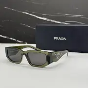 NEW PRADA GEOMETRIC SUNGLASSES SPR 09Z 25A40L GREEN PR 09ZS 25A-40L PRADA PR09ZS