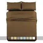 Split King 1000 Thread Count 100% Cotton Bed Sheet Set Thick Heavy Solid