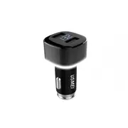 C6 4.8A Dual USB Car Charger With Breath Light For iPhone X 8Plus OnePlus5 Xiaomi6 Redmi Note4 BLACK COLOR