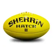 Sherrin Official Aussie Rules Football Footy Match Genuine Leather Game Ball