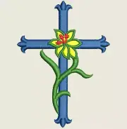 34 Crosses Machine Embroidery Designs Set 1 - CD/USB/Floppy -12 Formats