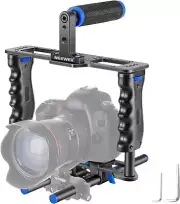 NEEWER Camera Video Cage Film Movie Making Kit, Aluminum Alloy with Top Handle