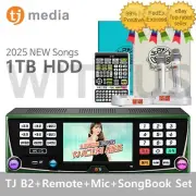 TJ Media B2 Karaoke Machine System 1TB+Wireless Mic+Remote+Book(Koreran+Foreign)