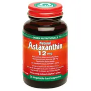 Green Nutritionals Natural Astaxanthin 12mg 20 Vege Capsules