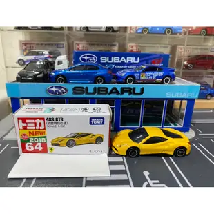 TOMICA NO.64-6 FERRARI 488 GTB 初回版 絕版新車貼