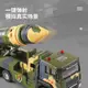 🌈嘉業1:50合金運輸貨櫃車 軍事模型車模型回力聲光兒童玩具