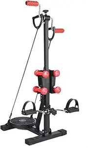 Vertical Climber Home Gym, Climbing Machine Exercise Bike, for Home Body Trainer Stepper Cardio, Workout Training Non-S